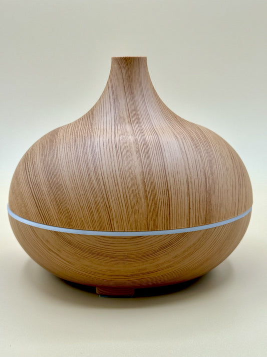 The Gift of Scent Wood Grain Teardrop Ultrasonic Diffuser